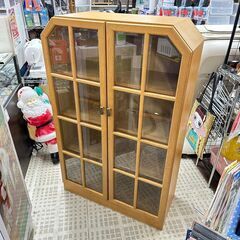 【ジモティー特別価格】起立木工 コレクションケース レトロ