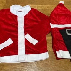 キッズ クリスマス コスプレ 120~130cm サンタクロース 赤の画像