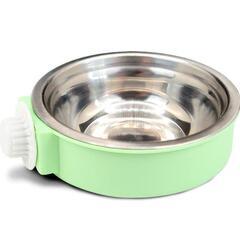 《未使用品》ペットフードボウル　グリーン【値下げ】