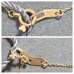 未使用　STAR JEWELRY スタージュエリー マイクロセット ダイヤモンド ホースシュー イエローゴールド ネックレス k18の画像