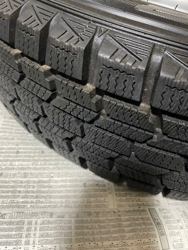 145/80/r12 スタットレスタイヤ+鉄チンホイール4本セット