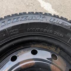 スタッドレスタイヤ　145/80R13 4本　ホイール付の画像
