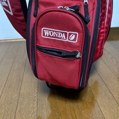 WONDA ゴルフバッグ レッド キャディバックの画像