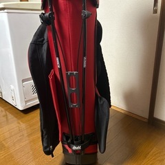 WONDA ゴルフバッグ レッド キャディバックの画像