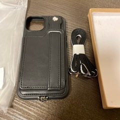 【新品未使用】 iphone13 ケース 手帳型 あいふぉん13ケース ストラップ付き アイフォン13ケース カード収納 スマホケースiphone 13 ベルド付き スタンド付き 首掛け 耐衝撃 かわいい おしゃれ 6.1inch 黒の画像