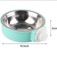《未使用品》ペットフードボウル　グリーン【値下げ】の画像