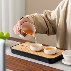 ポータブル　セラミック　アウトドア トラベル ティーセット　茶器　急須　湯呑みの画像