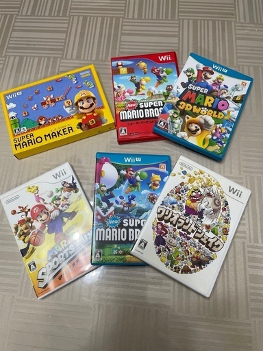 ゲームソフト★WiiU Wii マリオシーリズソフト★6点まとめ売り