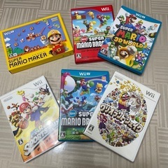 ゲームソフト★WiiU Wii マリオシーリズソフト★6点まとめ売り