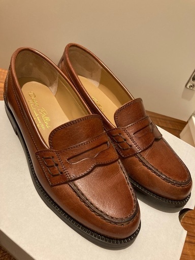 【中古】 DIEGO BELLINI ディエゴベリーニ フラット レザー コイン ローファー