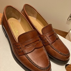 【中古】 DIEGO BELLINI ディエゴベリーニ フラット レザー コイン ローファー