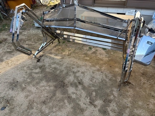 バイザー　ミラーステイ　2トン　3トン　キャンター　デコトラ