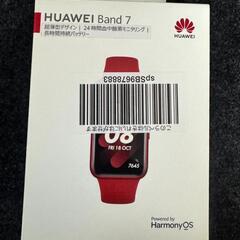 スマートウォッチ　HUAWEI band7 フレイムレッド