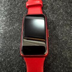 スマートウォッチ　HUAWEI band7 フレイムレッドの画像