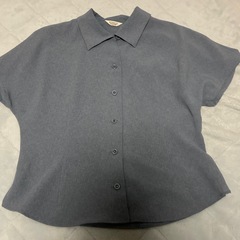 青 半袖 シャツ