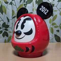 気分はＴＤＬ●東京ディズニーリゾート★ミッキーダルマ ２０１２ 貯金箱★高さ約20ｃｍ　幅約18.5cm　奥行15cm前後◎の画像