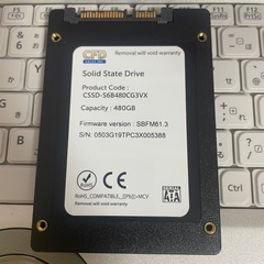 【使用時間短】2.5インチSSD 480GB SATA III 高速データ転送⑤の画像