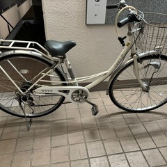 27インチ型 6速 自転車 シティサイクル ママチャリ オートラ...
