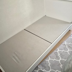 シングルベッド　ホワイト　コンセント有りの画像