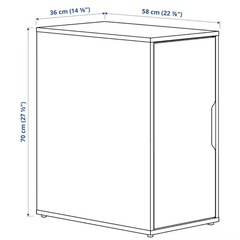 イケア　アレクス　引き出しユニットの画像