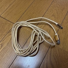 USBケーブル　3m ゴールド　マイクロB