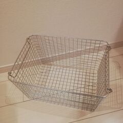 【お取引決定】無印良品　ステンレスワイヤーバスケット