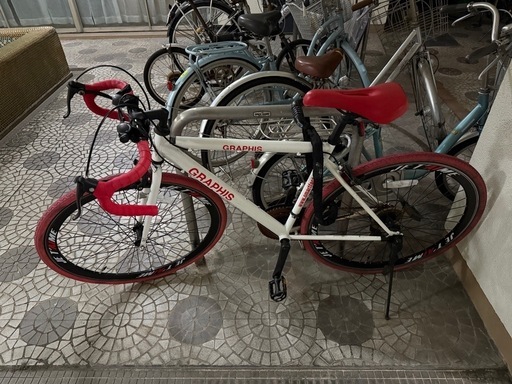 【100】自転車 GRAPHISロードバイク700x28C