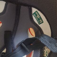 中古OGKキッズ自転車用ヘルメット赤の画像