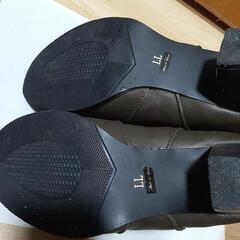 美品　ショートブーツ　LLサイズ　RED KISS　24.5㎝　ブラウンの画像