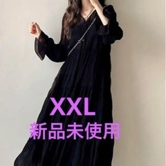【新品】✨ロングワンピース　黒