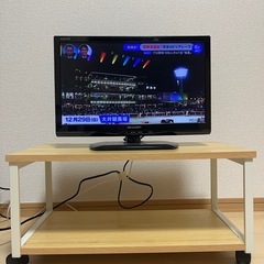 19インチテレビ(SHARP) テレビ台付き