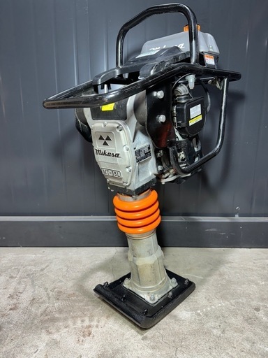 【美品】三笠産業 プレートランマー 転圧機 三笠 ミカサ 現場MIKASA 建設機械 ランマ プレート MT-55L 建設機械 土木 締固舗装 転圧 大阪