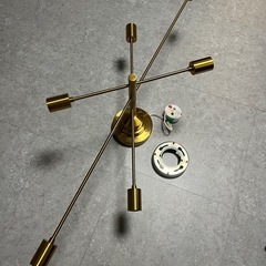 天井用シーリングライトゴールド照明