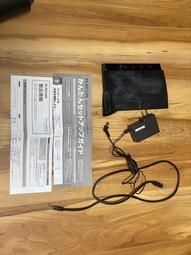 ELECOM Wi-Fiルーター(無線\u0026有線) 取扱説明書付き