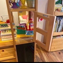 木製キッチン　お店屋さんごっこ　　収納の画像