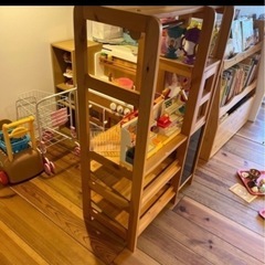 木製キッチン　お店屋さんごっこ　　収納の画像