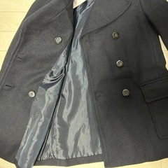 GU レディースSウールブレンド ピーコート 紺◆新品 タグ付きの画像