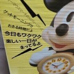 完動品　セイコー　ミッキーマウス　おしゃべり目覚まし時計 　箱　説明書付の画像