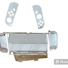Nintendo Switch 有機ELモデル クリアケース 分体式の画像
