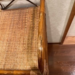 ラタンチェスト　藤チェスト　収納家具　アンティーク品の画像