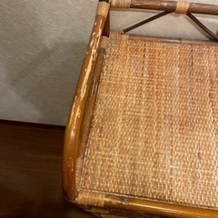 ラタンチェスト　藤チェスト　収納家具　アンティーク品の画像