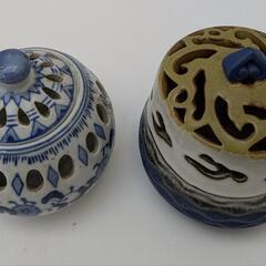 最終値下げ　香炉２点　磁器　使用品の画像