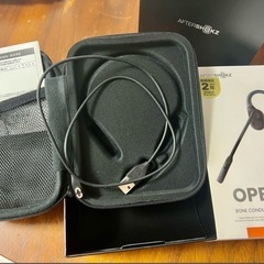 【ジャンク】AFTERSHOKZ OPENCOMM 骨伝導ヘッドセット ブラックの画像