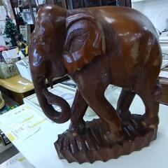 木彫  象のオブジェ　82128
