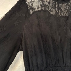 🌸美品🌸パーティドレス発表会披露宴卒業式 ブラック レースの画像