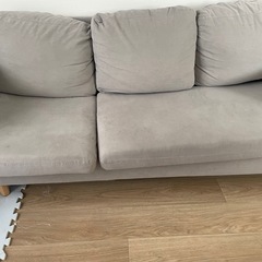 カウチソファー　グレー　　北欧の画像