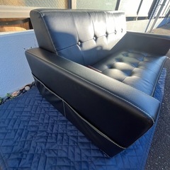 2人掛けソファー　雑誌収納ポケットあり　の画像