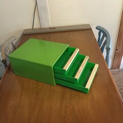 レトロ好きな方へ 緑の書類ケース