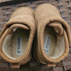 美品！フタフタ　ムートンブーツ　子供冬靴　サイズ14の画像