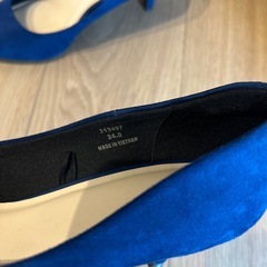 24.0㎝　GU ジーユー　ブルー　青　パンプスの画像